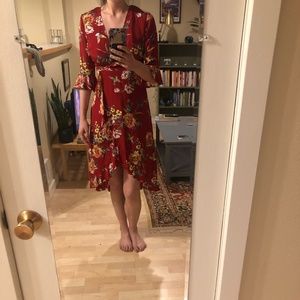 Anthropologie Red Dress